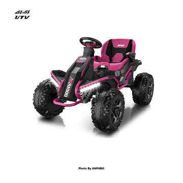 24V ANPOBO Direct Terrain Ride-On Buggy with Remote-rose red