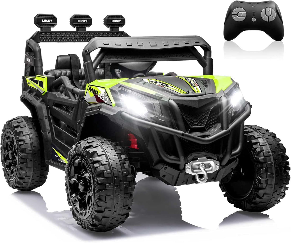24V ANPABO Direct Terrain Ride-On Buggy with Remote-Max-R 24V 4WD UTV -green