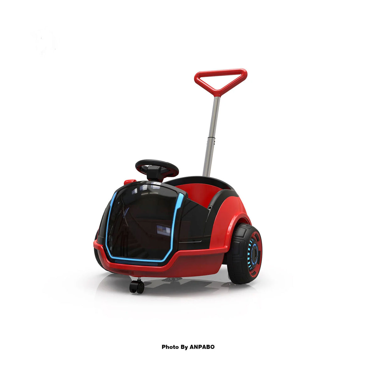 12V 3-In-1 Ride On Car Designed to Grow With Your Child-red