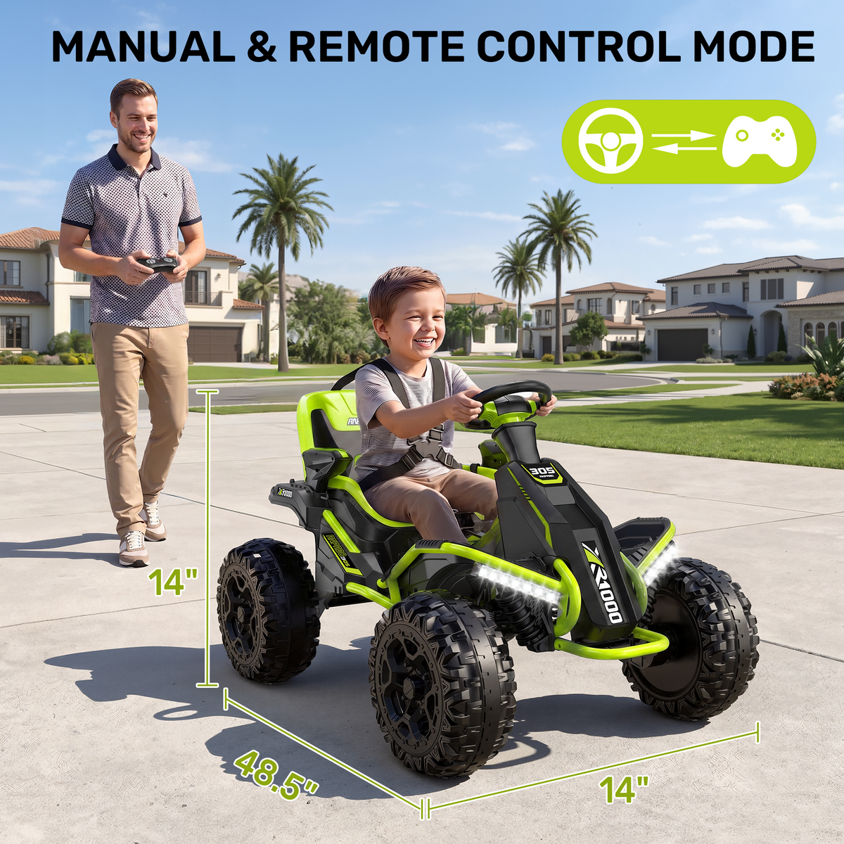 HC-305 ANPABO 24V All-Terrain Ride-On Buggy